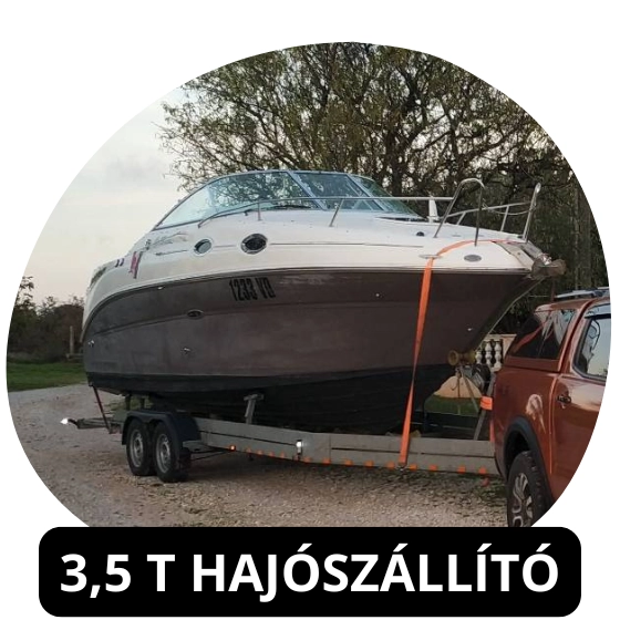 Kölcsönözhető 3500kg hajószállító tréler - Szolnok